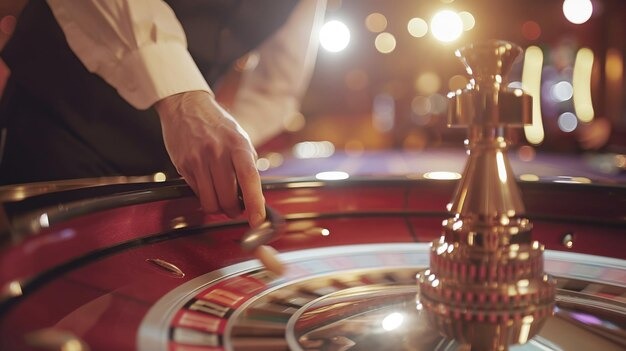 Live blackjack dealer at king4d studio table with professional lighting and multiple camera angles
